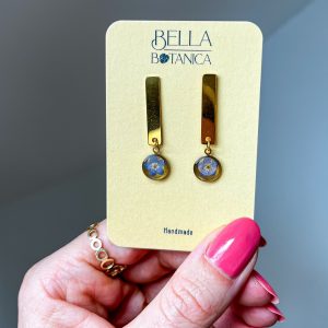 Vergissmeinnicht Ohrstecker, golden