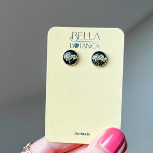 Felsenblümchen Ohrstecker, 10mm, silbern