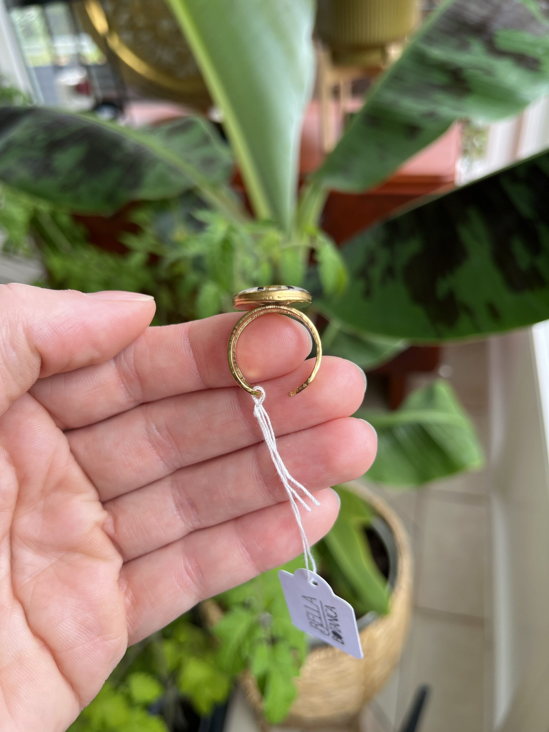 Ring Kamille, golden – Bild 2