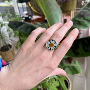 Ring Kamille, golden
