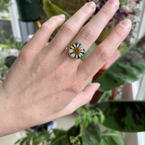 Ring Kamille, golden
