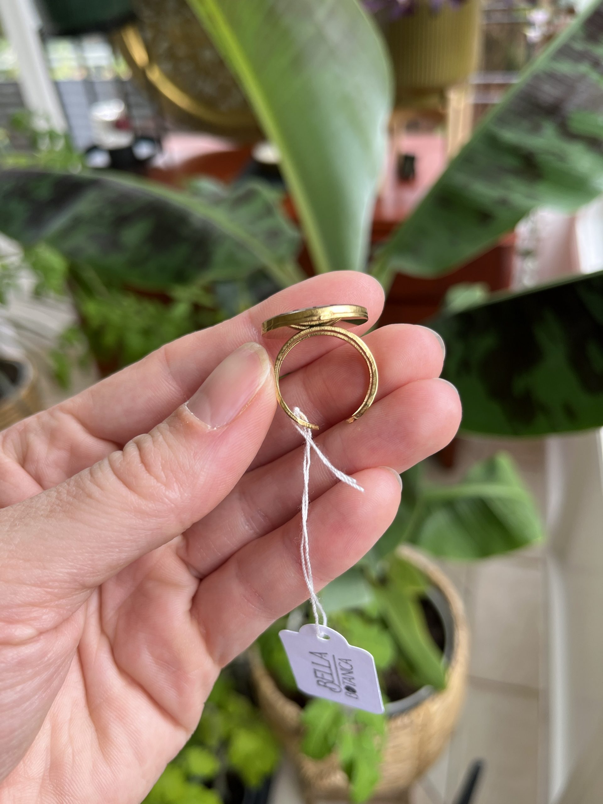 Ring Kamille, golden – Bild 2
