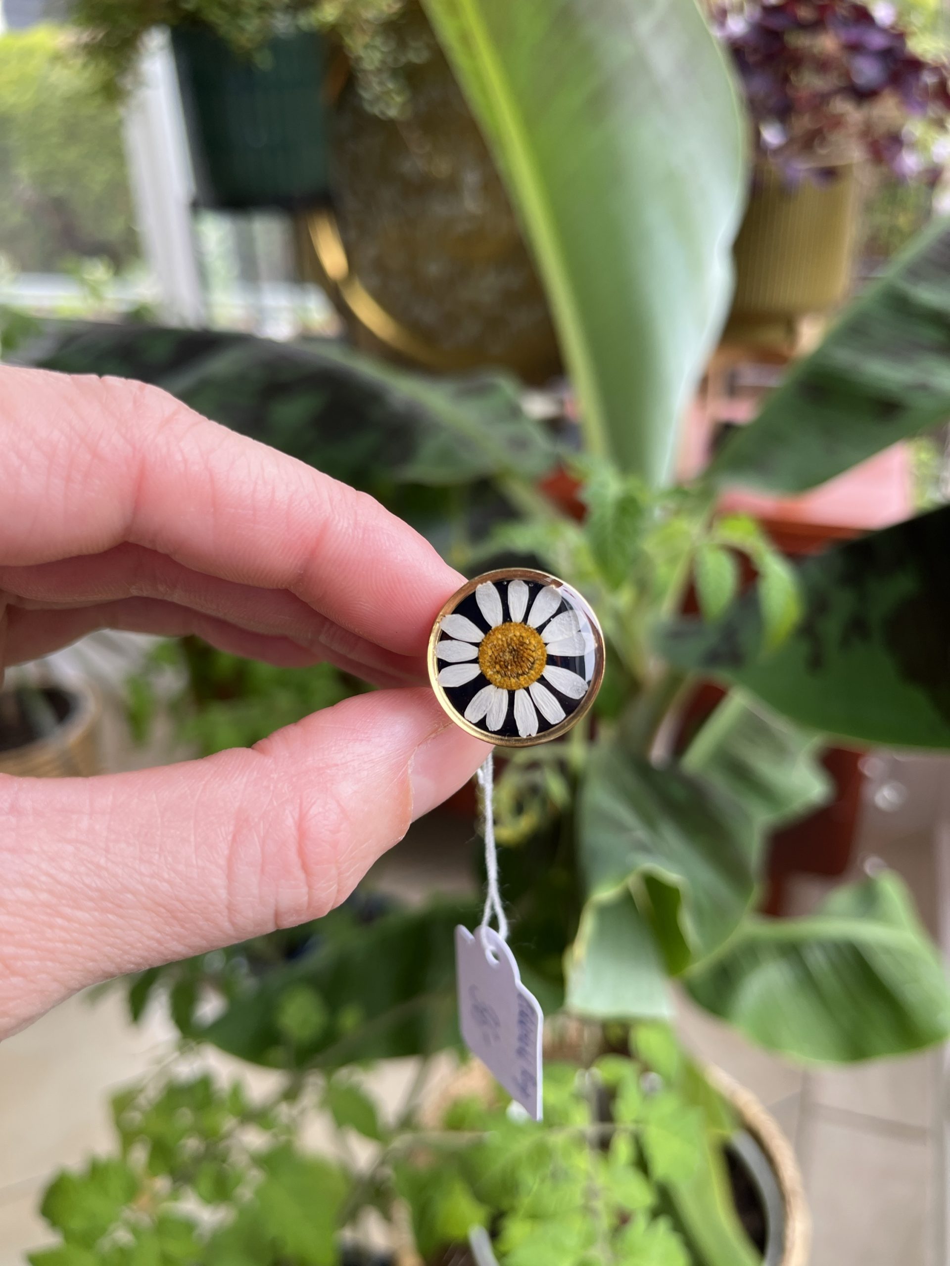 Ring Kamille, golden – Bild 3